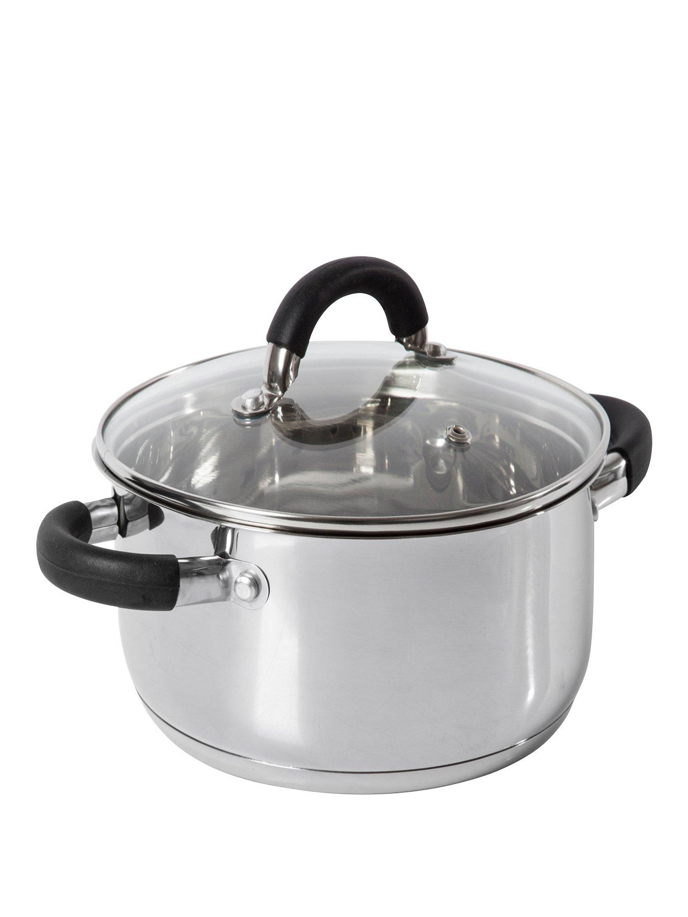 Image 1 of 6 of Tower Essentials 24cm Stainless Steel Casserole Dish