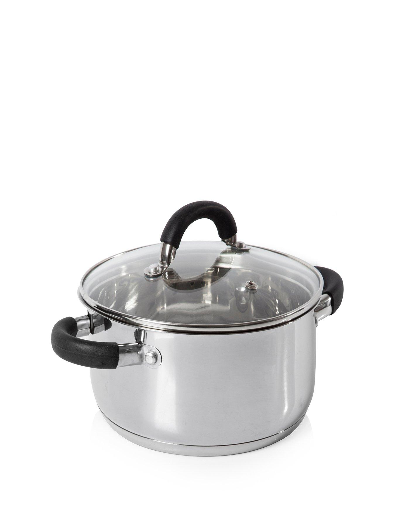 Image 2 of 6 of Tower Essentials 24cm Stainless Steel Casserole Dish