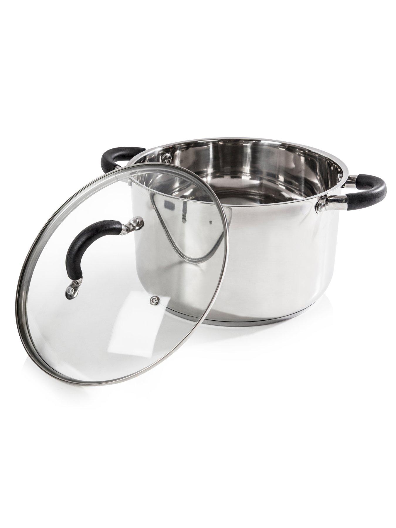 Image 3 of 6 of Tower Essentials 24cm Stainless Steel Casserole Dish
