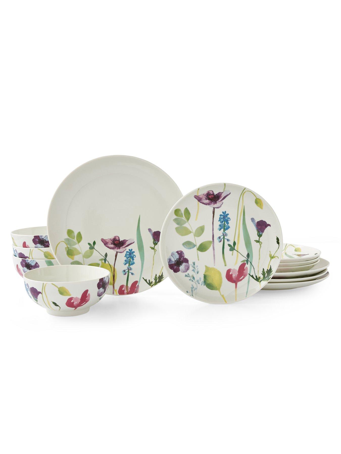 Portmeirion Water Garden 12 piece Dinner Set Very