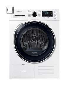 Samsung DV80K6010CW/EU 8kg Load Tumble Dryer with Heat Pump Technology - White