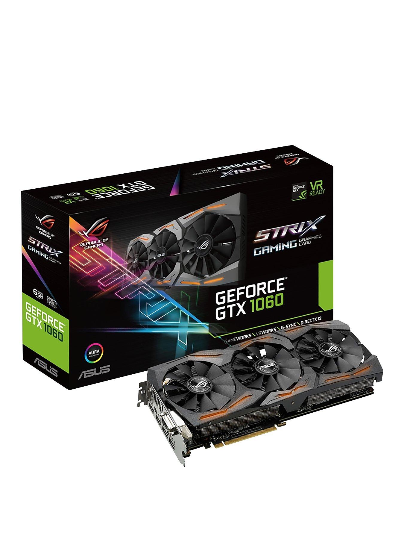 Asus Strix Nvidia Gtx1060 6Gb Gaming Gddr5 Pci-Express Vr Ready Graphics Card