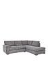  image of very-home-amalfinbspright-hand-standard-back-fabric-corner-chaise-sofa-nbsp--fscreg-certified
