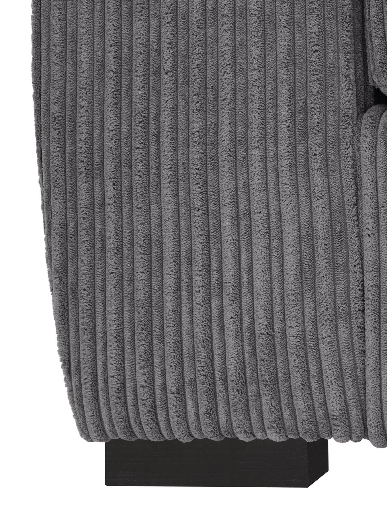 Image 5 of 7 of The Very Collection Amalfi Standard Back Fabric Right Hand Corner Chaise Sofa - Charcoal - FSC&reg; Certified