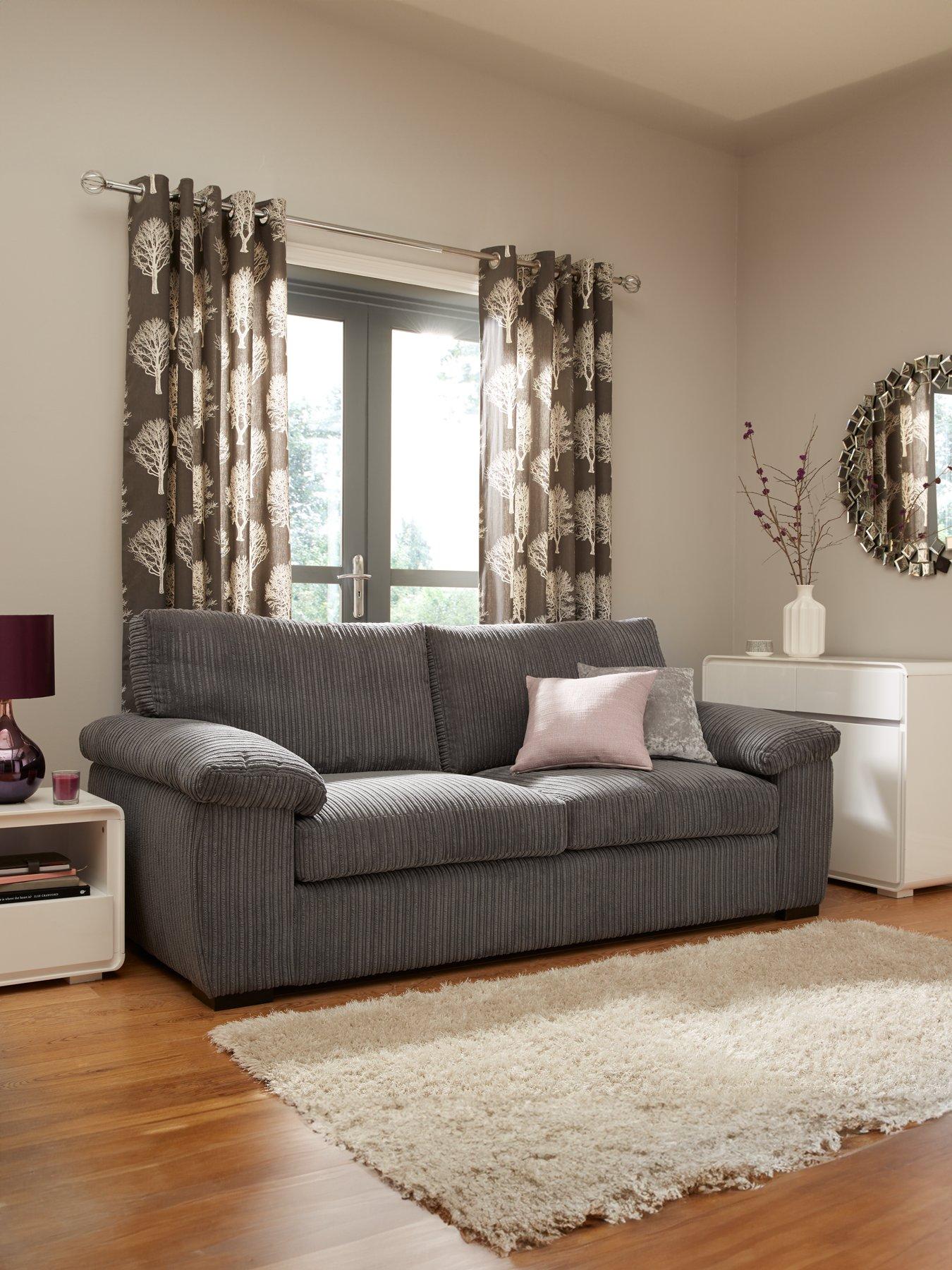 undefined Amalfi 3-Seater Standard Back Fabric Sofa - FSC® Certified