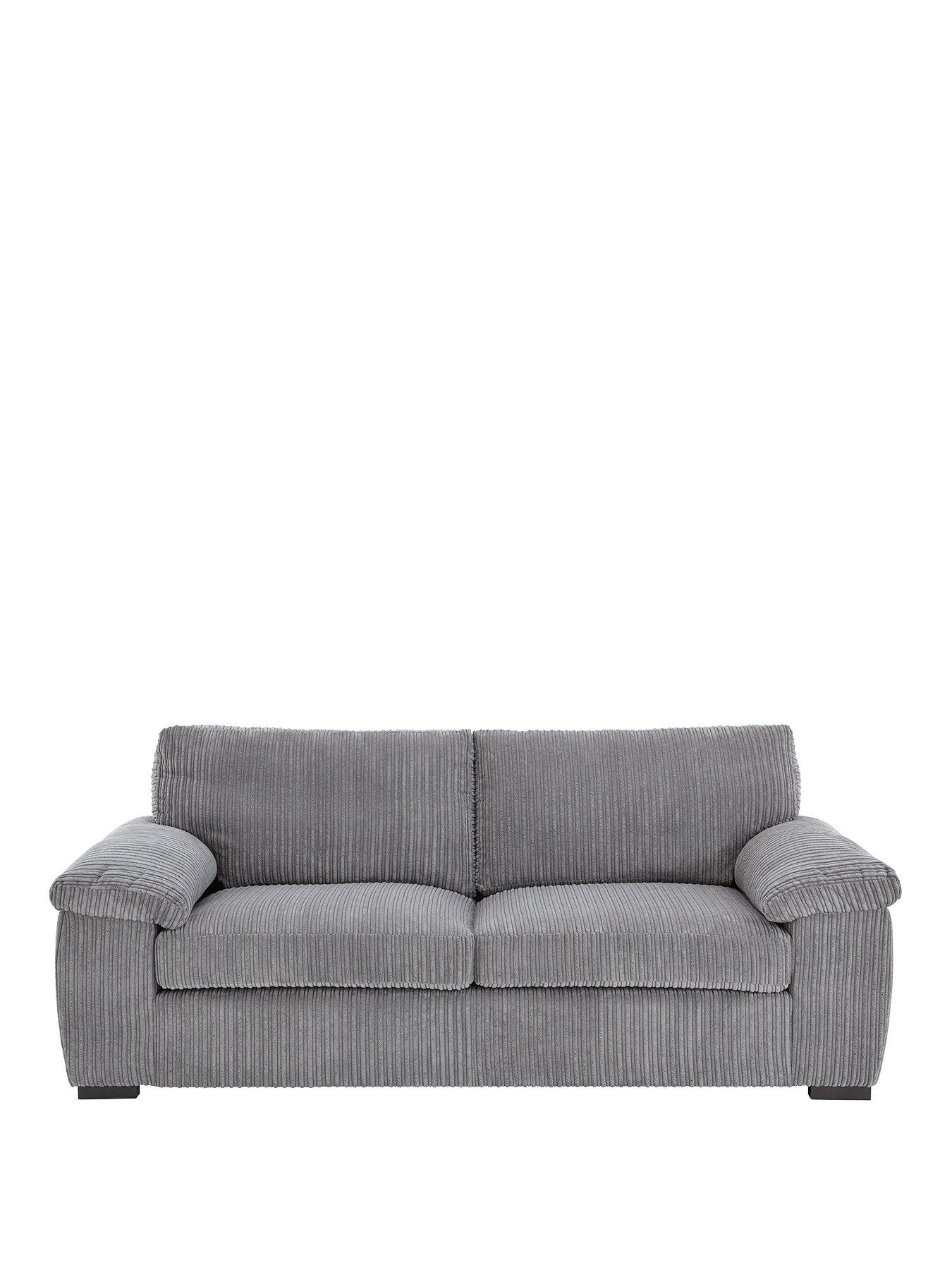Product photograph of Very Home Amalfi 3-seater Standard Back Fabric Sofa from very.co.uk