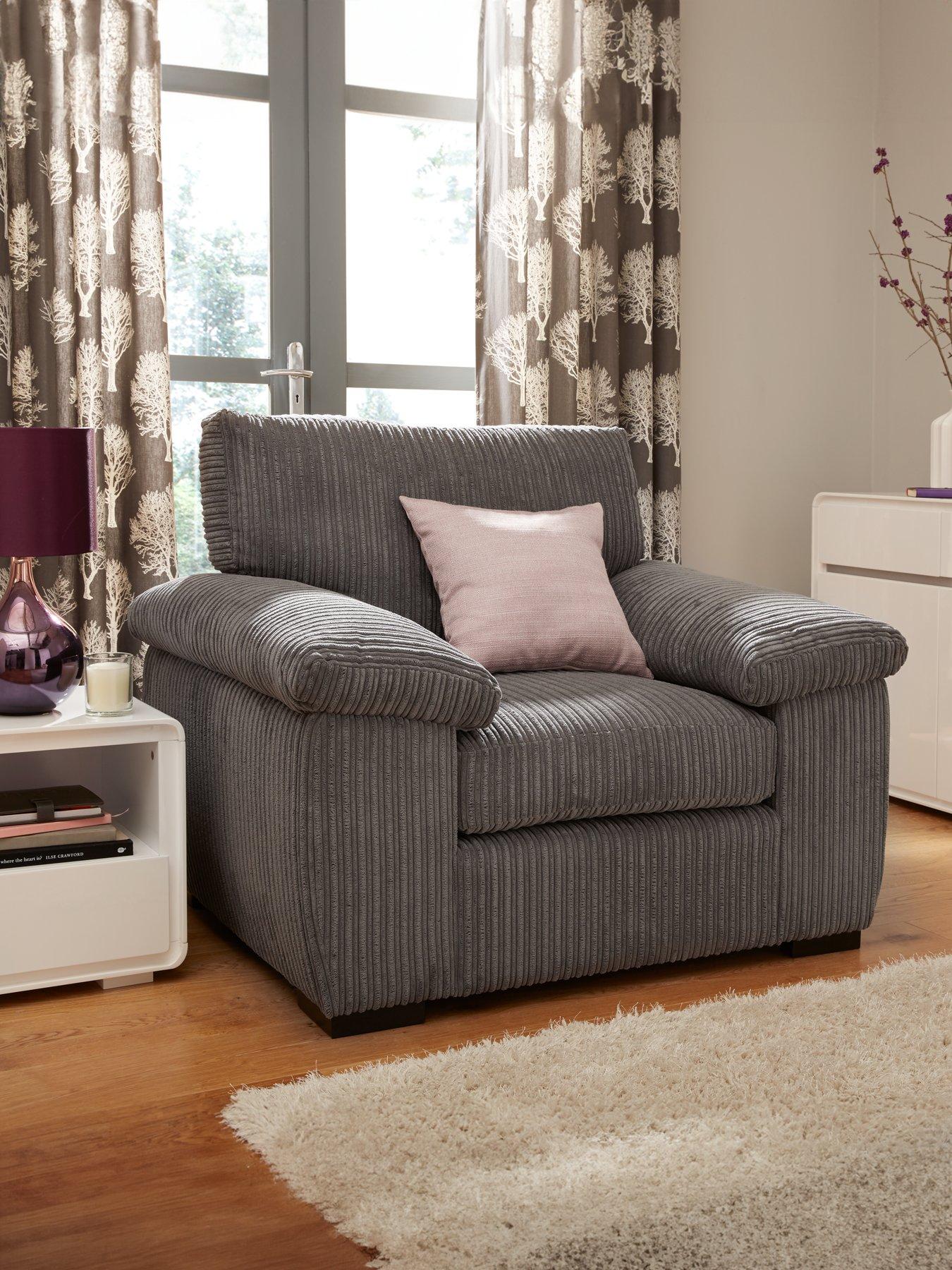 Product photograph of Amalfi Fabric Armchair from very.co.uk