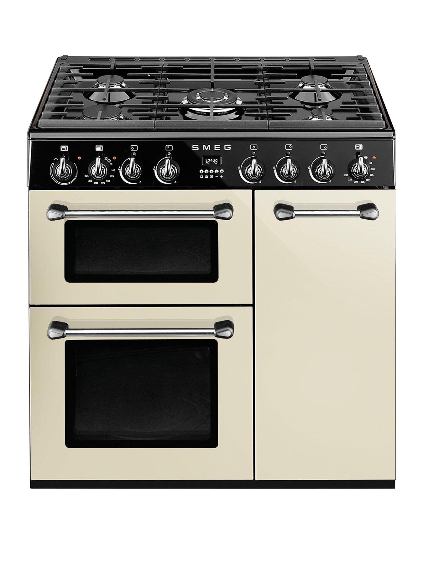 Smeg Bu93P 90Cm Dual Fuel Cooker – Cream