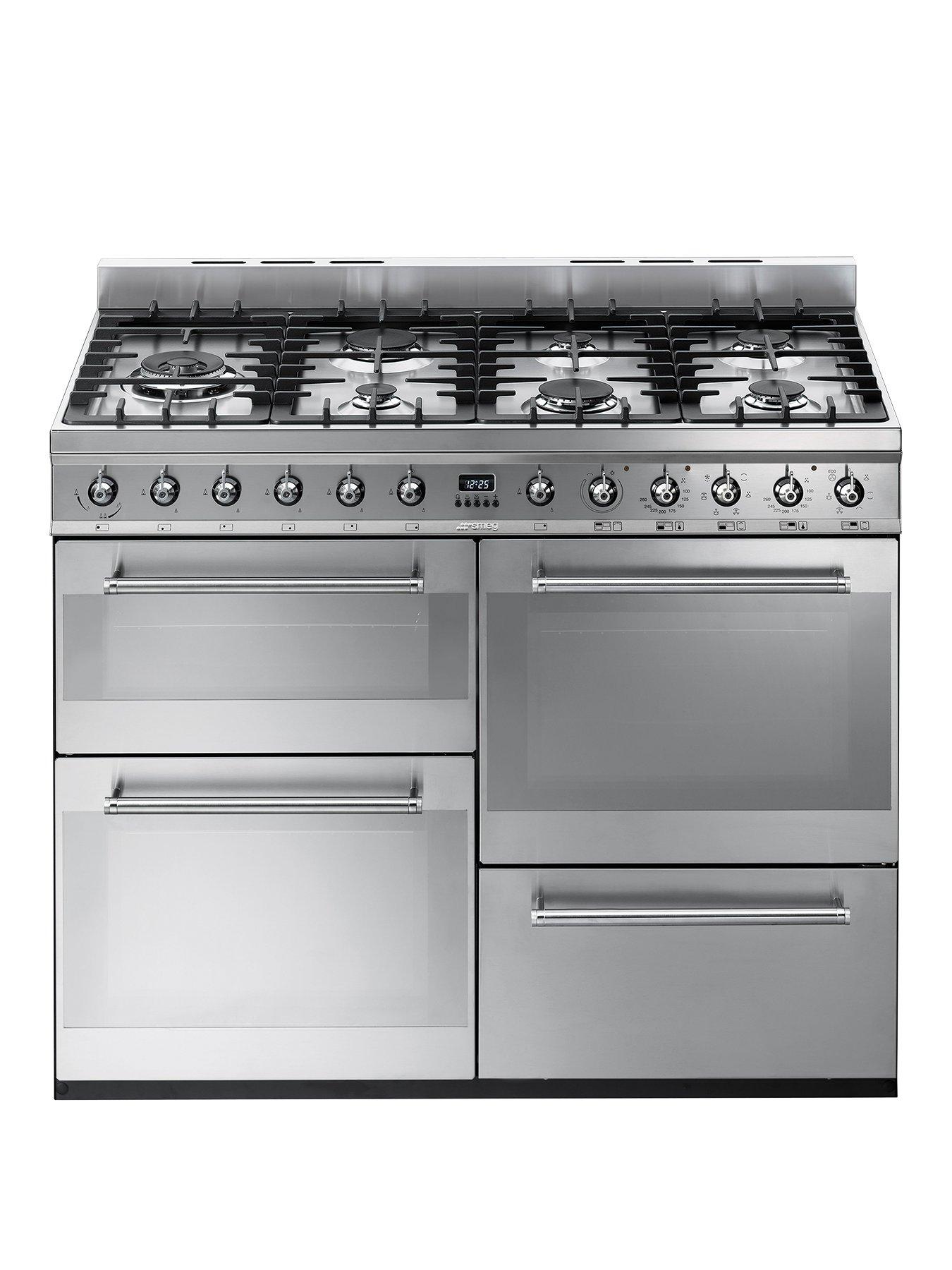 Smeg Syd4110 110Cm Symphony Dual Fuel Range Cooker – Stainless Steel