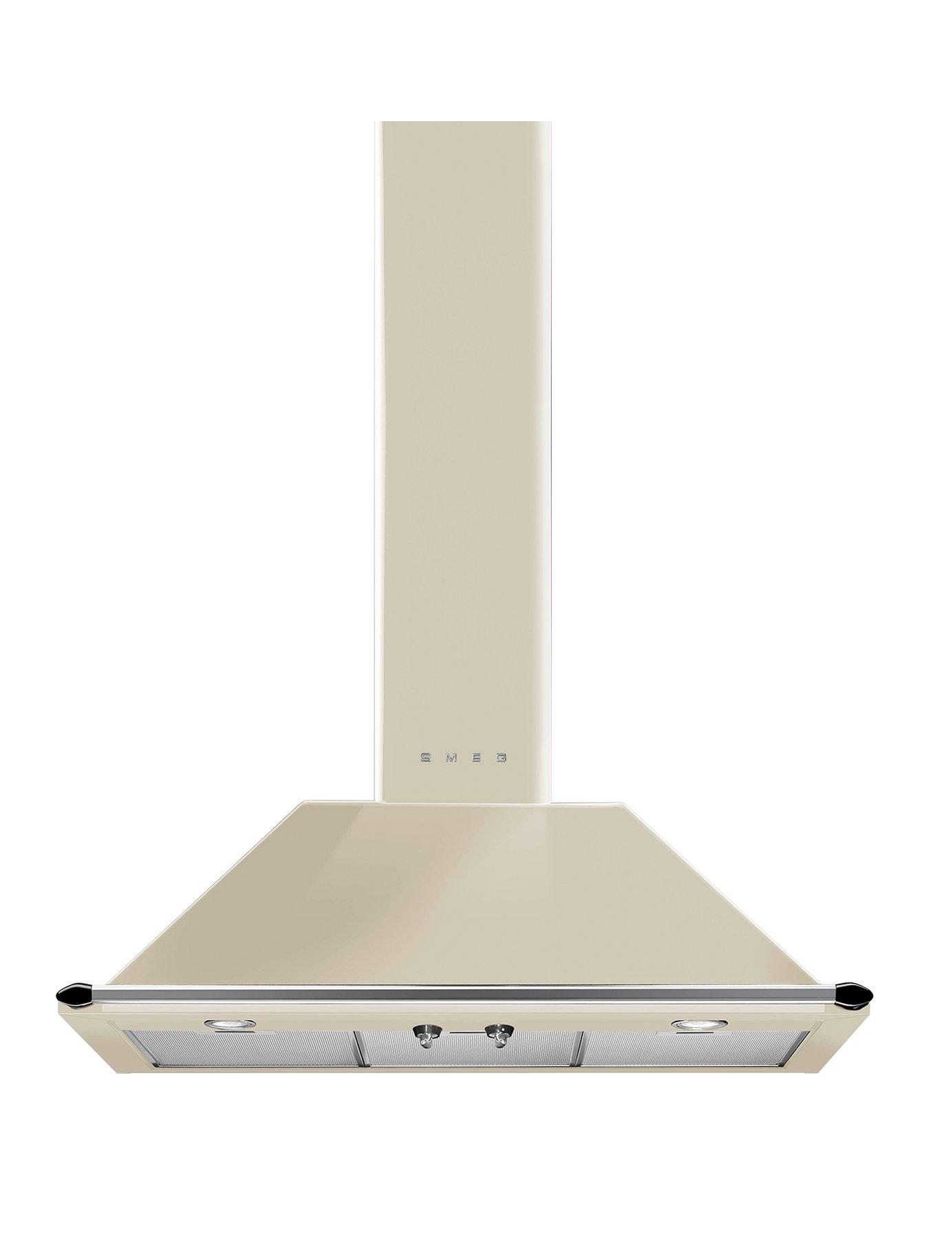 Smeg Kt90Pe 90Cm Built-In Chimney Hood - Cream