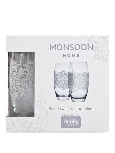 monsoon-denby-filigree-tumblers-ndash-set-of-2