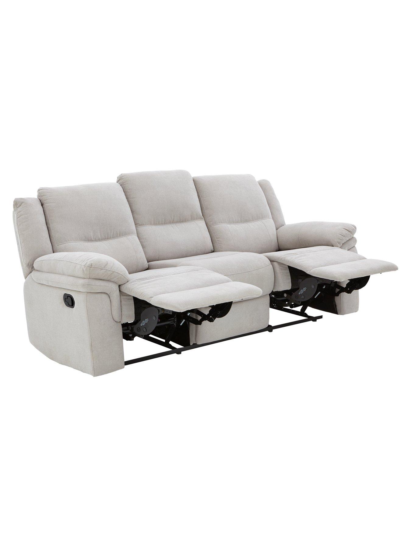 Image 3 of 5 of The Very Collection Albion Chenille 3 Seater High Back Manual Recliner Sofa - FSC&reg; Certified
