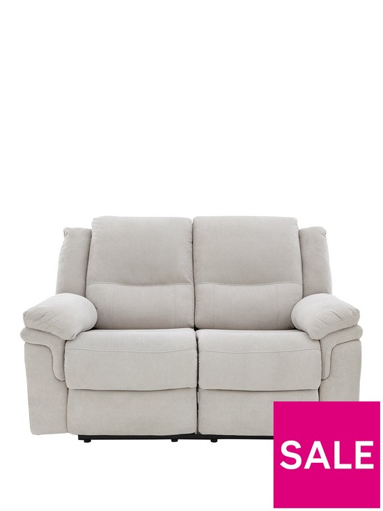 front image of albion-fabric-2-seater-manual-recliner-sofa