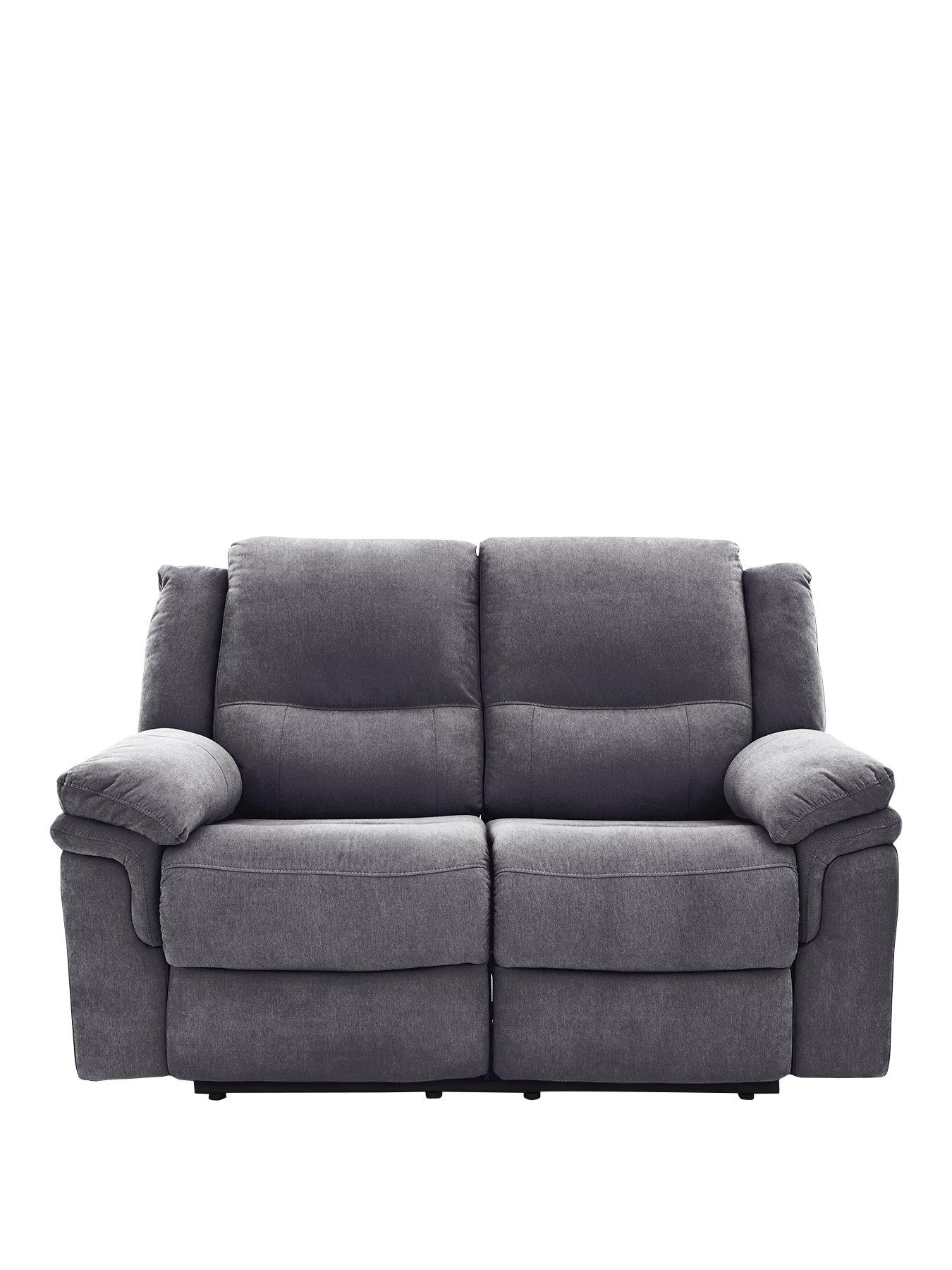 undefined Albion Fabric 2 Seater High Back Manual Recliner Sofa
