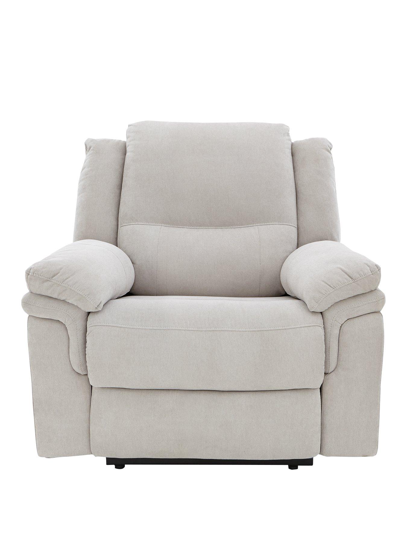 Product photograph of Albion Fabric Manual Recliner Armchair from very.co.uk