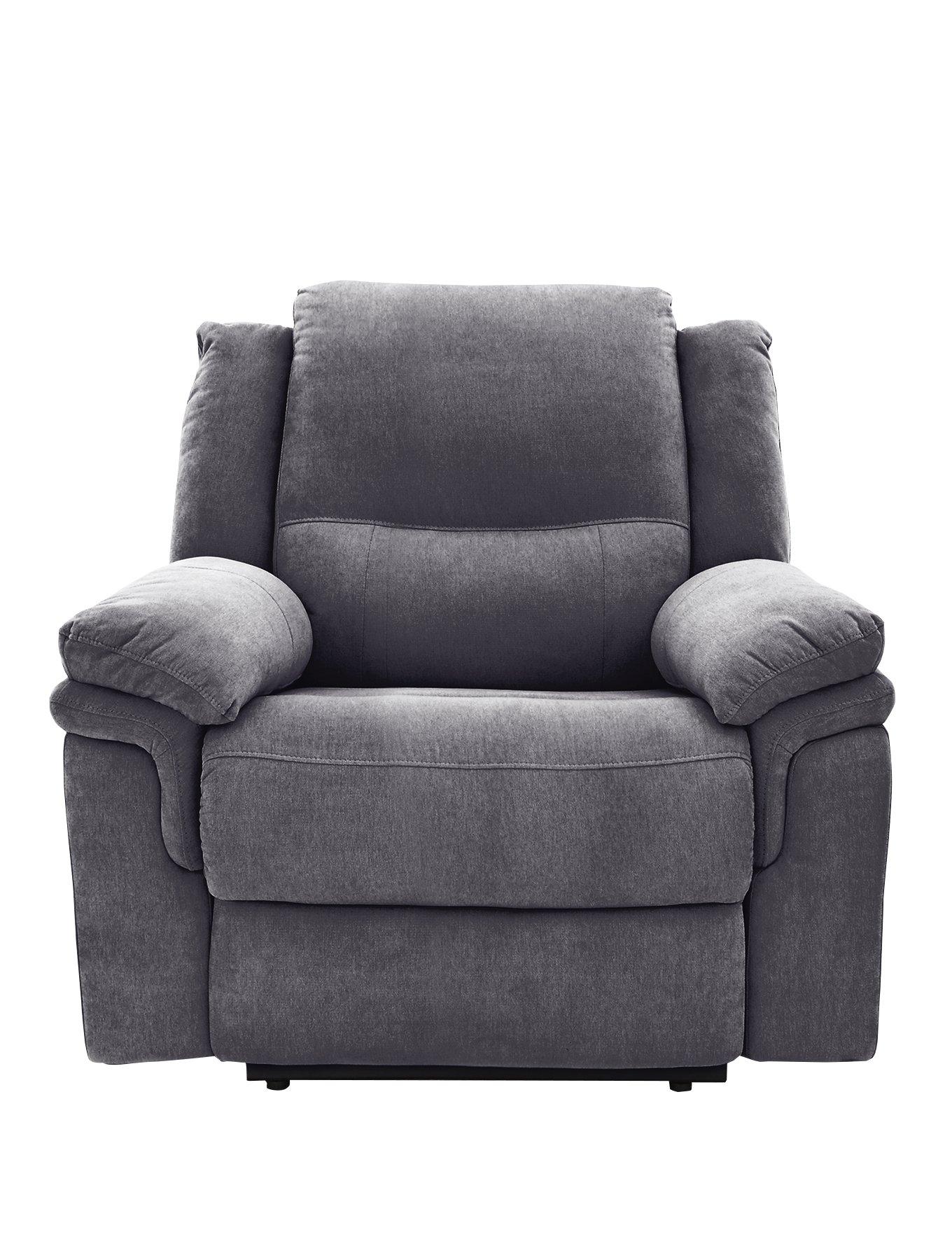 undefined Albion Fabric High Back Manual Recliner Armchair