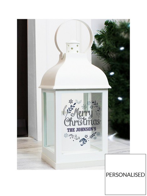 personalised-black-christmas-lantern