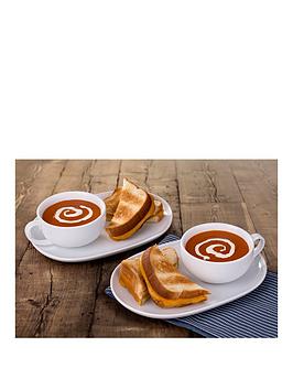 Product photograph of Waterside Soup And Snack Trays - Set Of 2 from very.co.uk