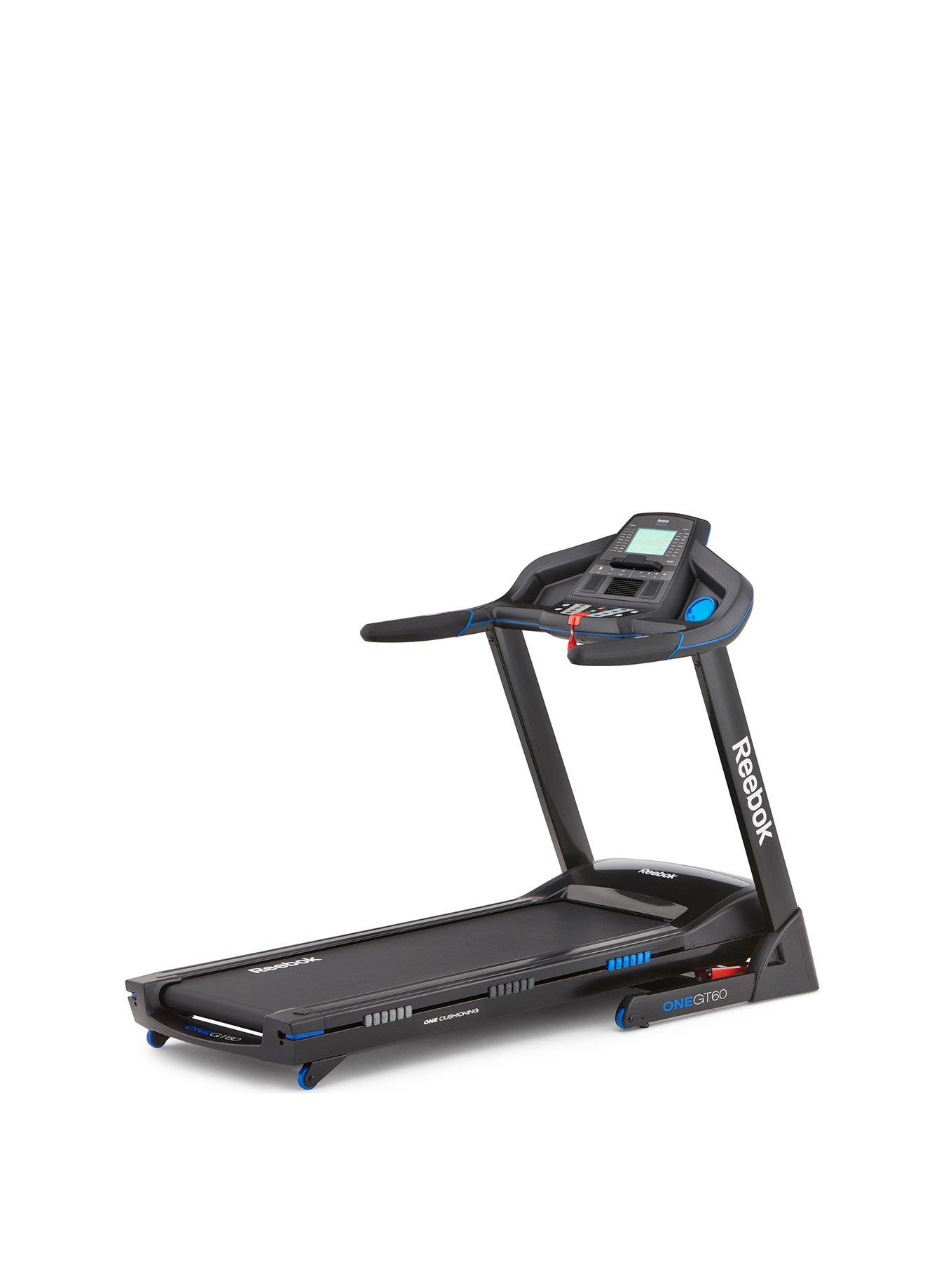 Reebok Gt60 One Series Treadmill Black With Blue Trim Very Co Uk