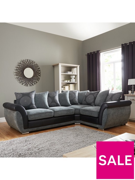 stillFront image of danube-fabric-and-fauxnbspleather-right-hand-corner-group-scatter-back-sofa