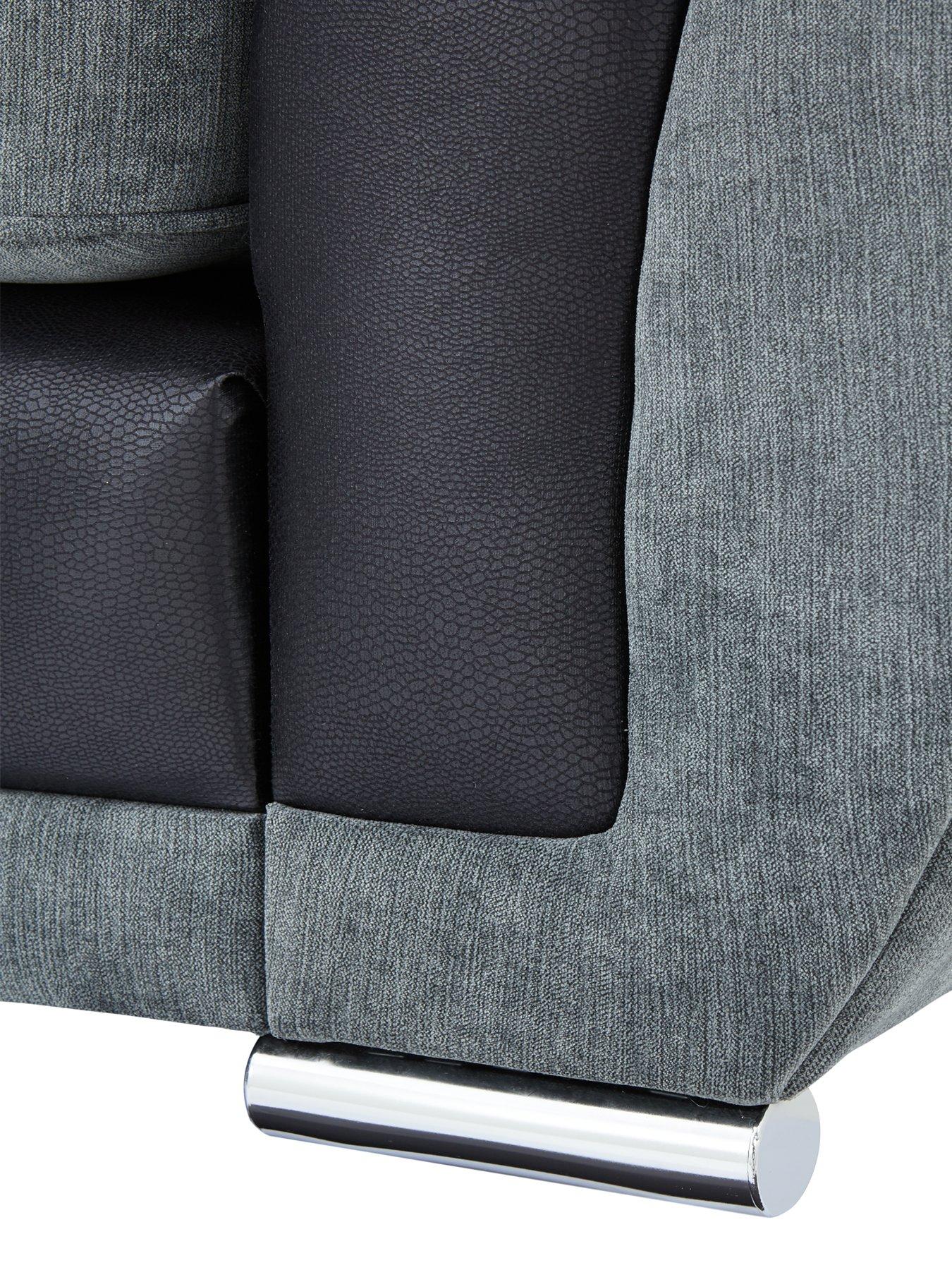 Image 3 of 5 of The Very Collection Danube Fabric/Faux&nbsp;Leather Right Hand Corner Group Scatter Back Sofa&nbsp;- FSC&reg; Certified