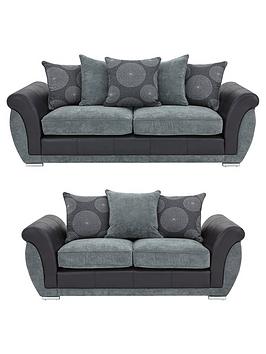Product photograph of Danube 3 Seater 2 Seater Sofa Set Buy And Save - Fsc Reg Certified from very.co.uk