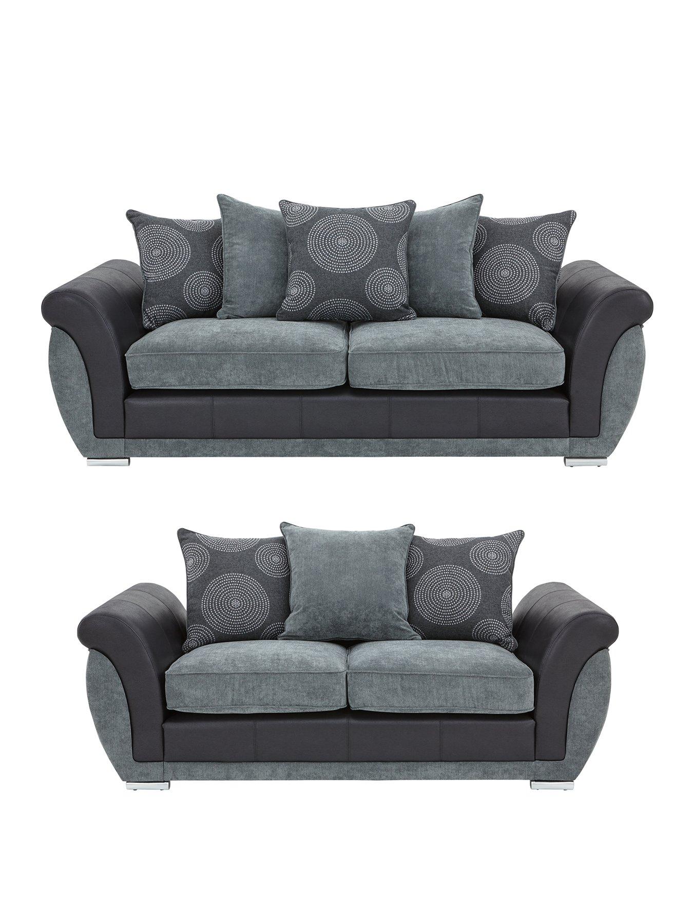 Product photograph of Very Home Danube 3 Seater 2 Seater Sofa Set Buy And Save from very.co.uk