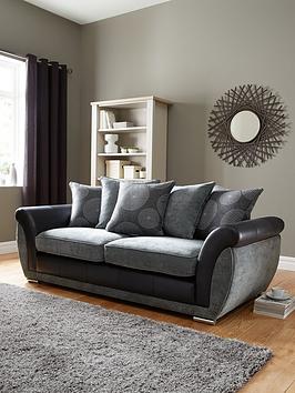Product photograph of Danube 3 Seater Sofa - Fsc Reg Certified from very.co.uk