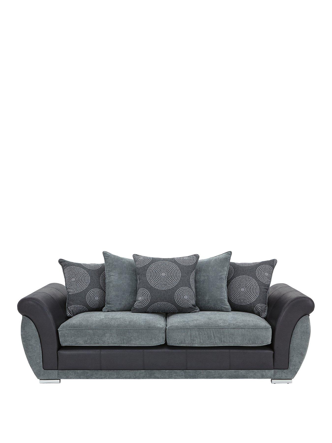 Product photograph of Danube 3 Seater Sofa from very.co.uk
