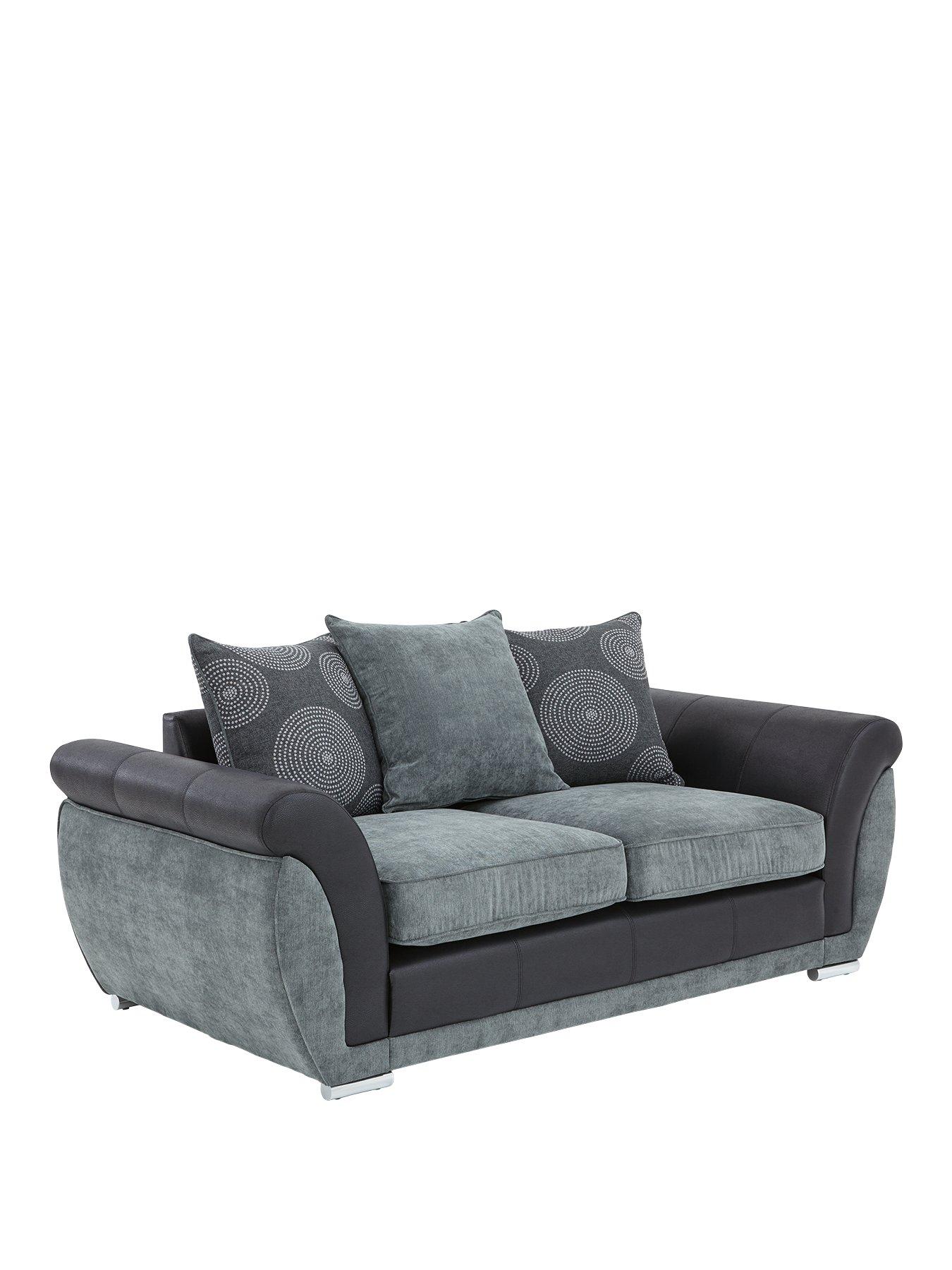 Image 3 of 4 of undefined Danube Fabric/Faux Leather 2 Seater Sofa&nbsp;- FSC&reg; Certified