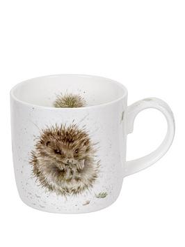 Product photograph of Royal Worcester Wrendale Awakening Hedgehog Mug - Single Mug from very.co.uk