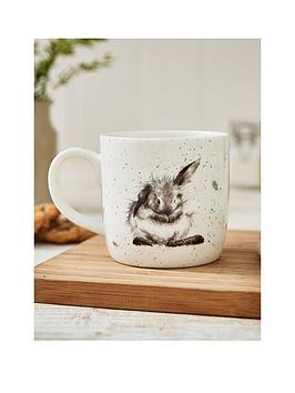 Product photograph of Royal Worcester Wrendale Rosie Rabbit Mug - Single Mug from very.co.uk