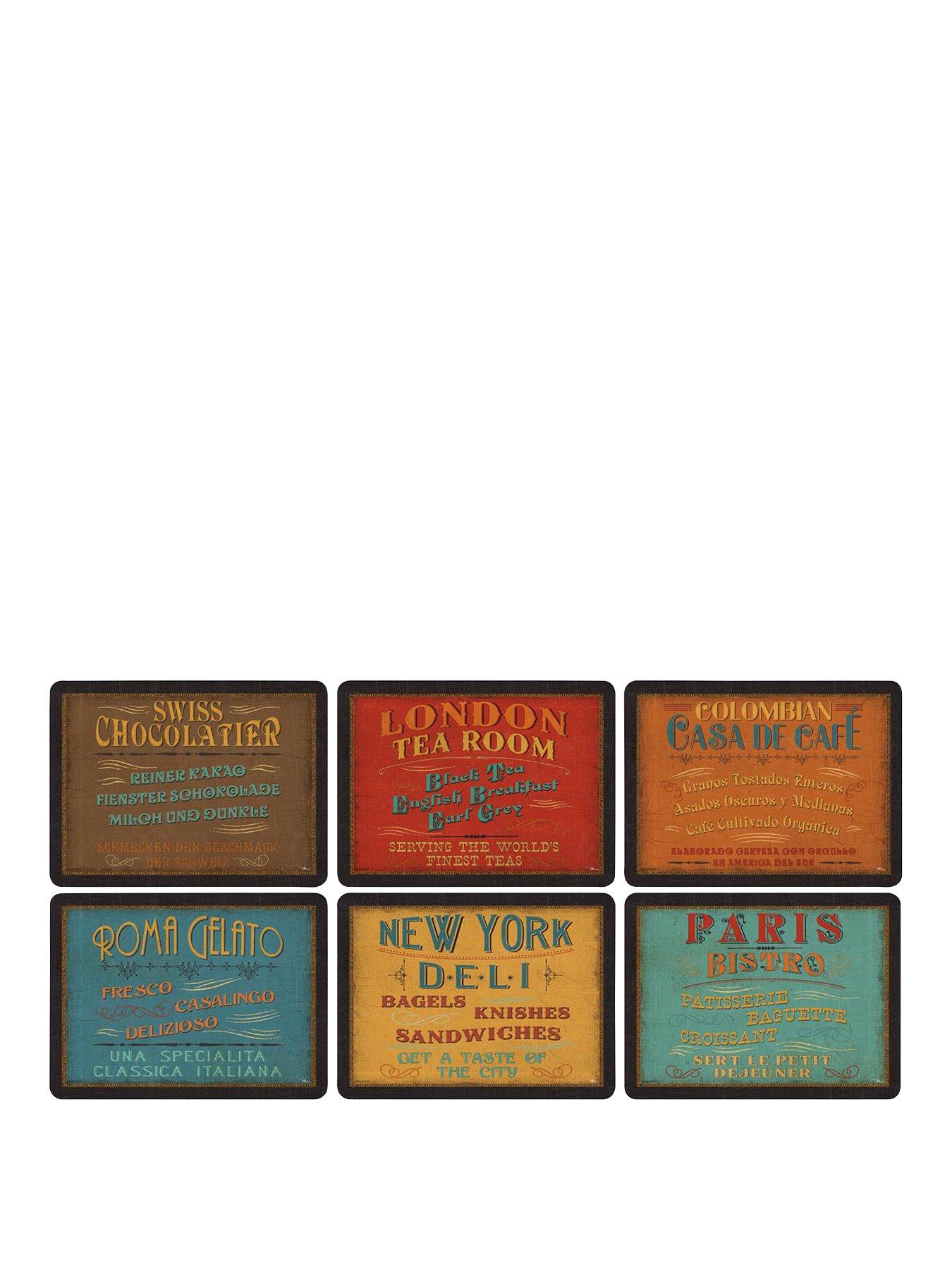 pimpernel Lunchtime Placemats - Set Of 6