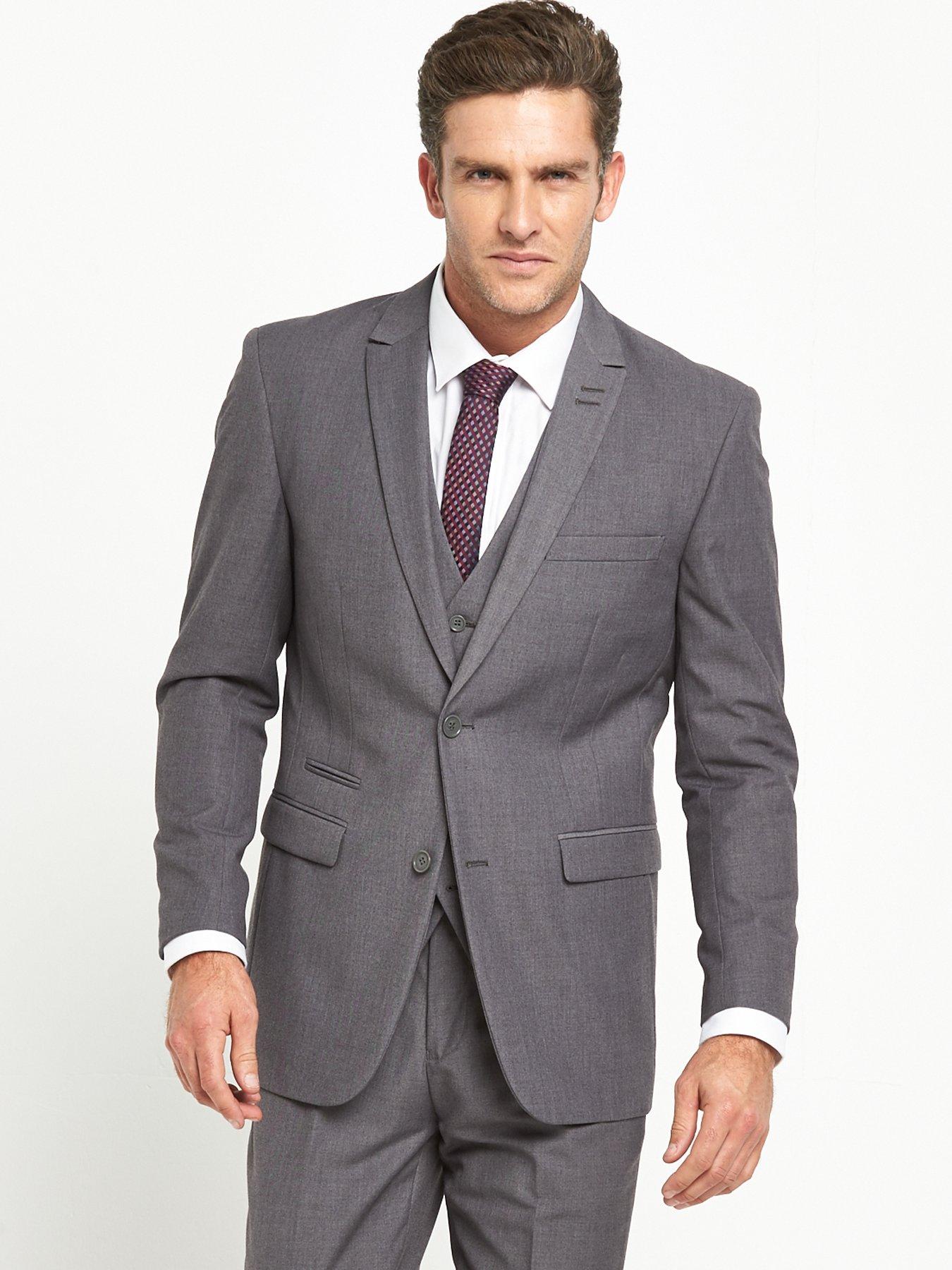 Men Madrid Suit Jacket - Grey