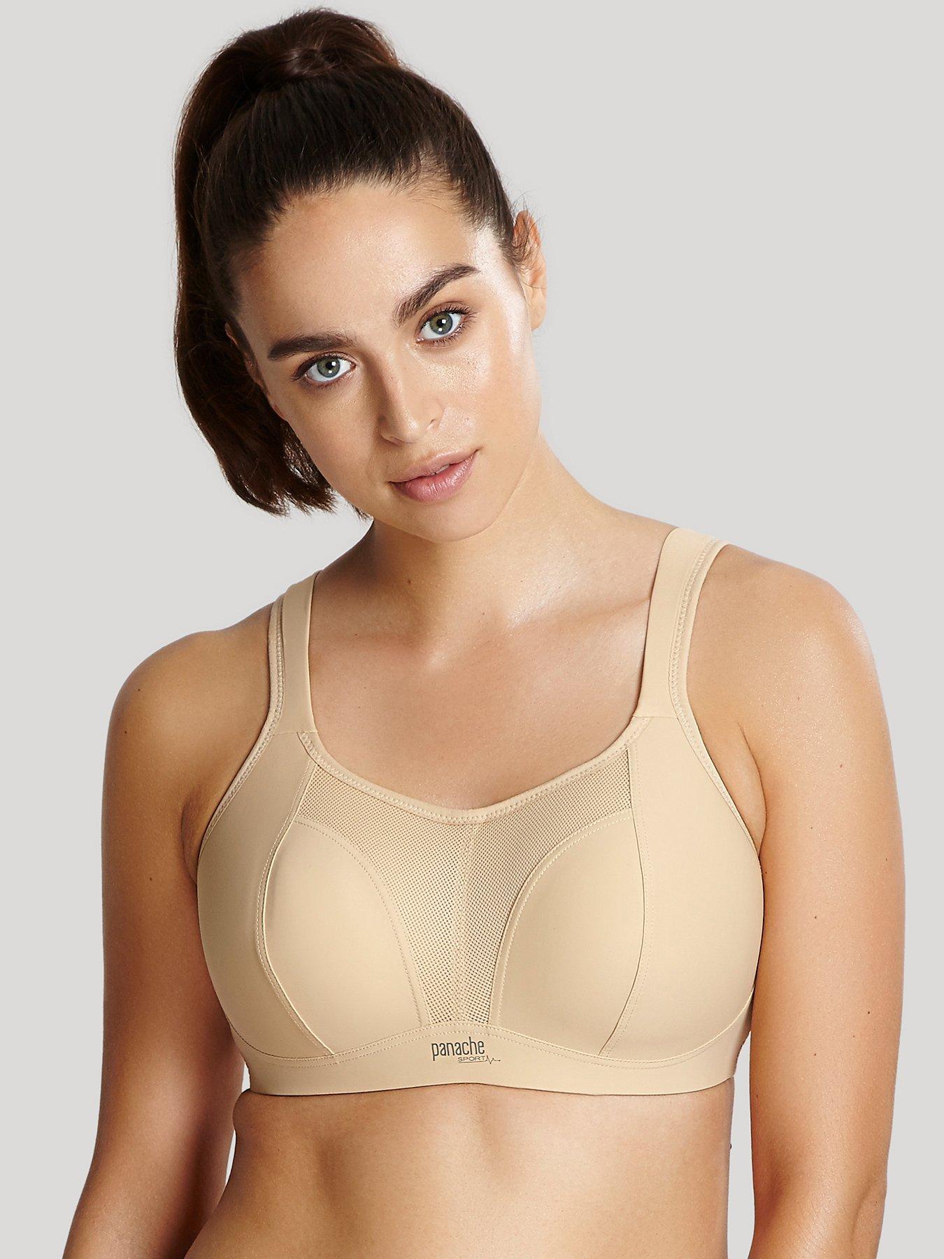 Latte-coloured underwired padded U-bra bodysuit