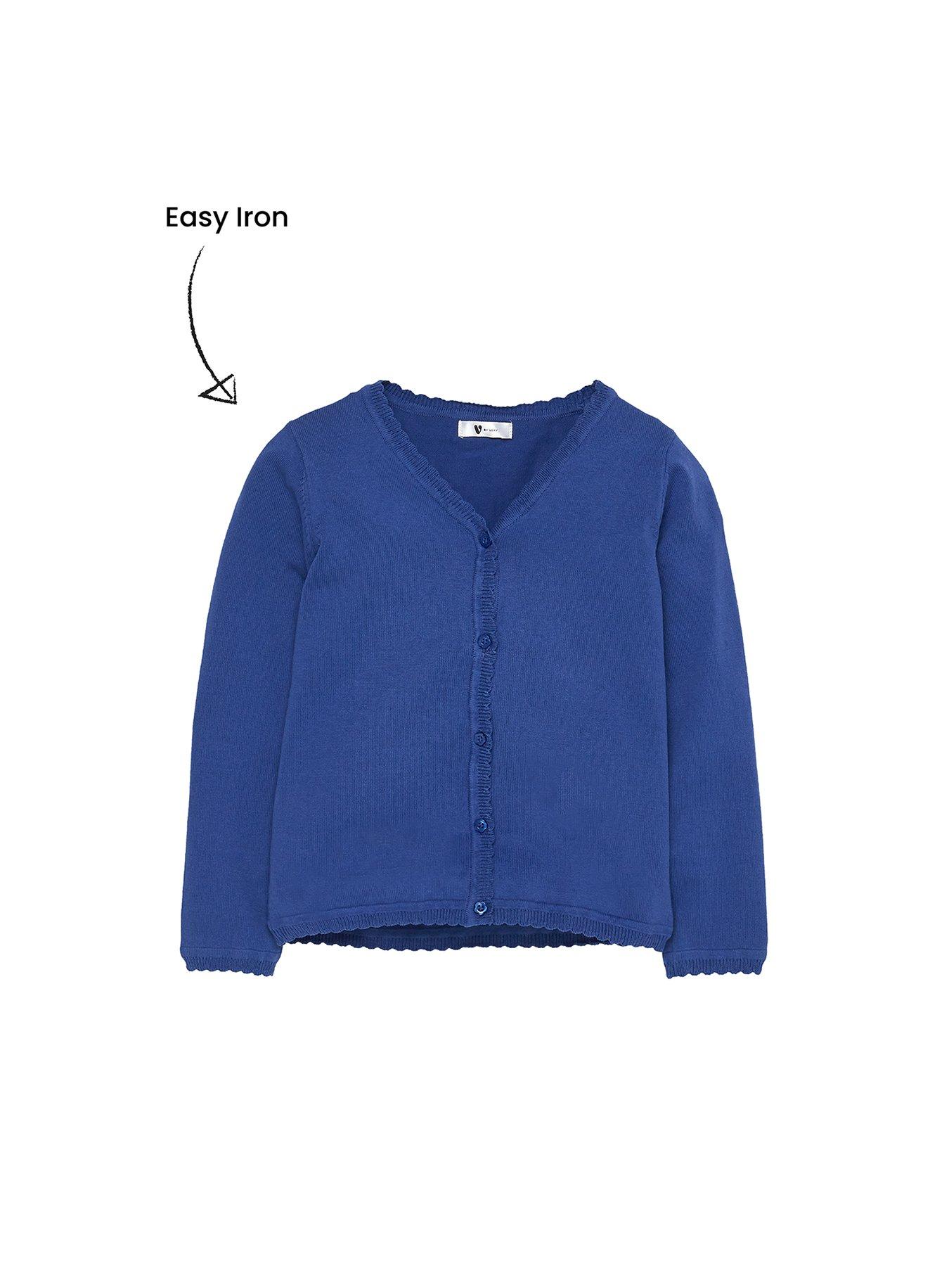 royal blue girls school cardigan