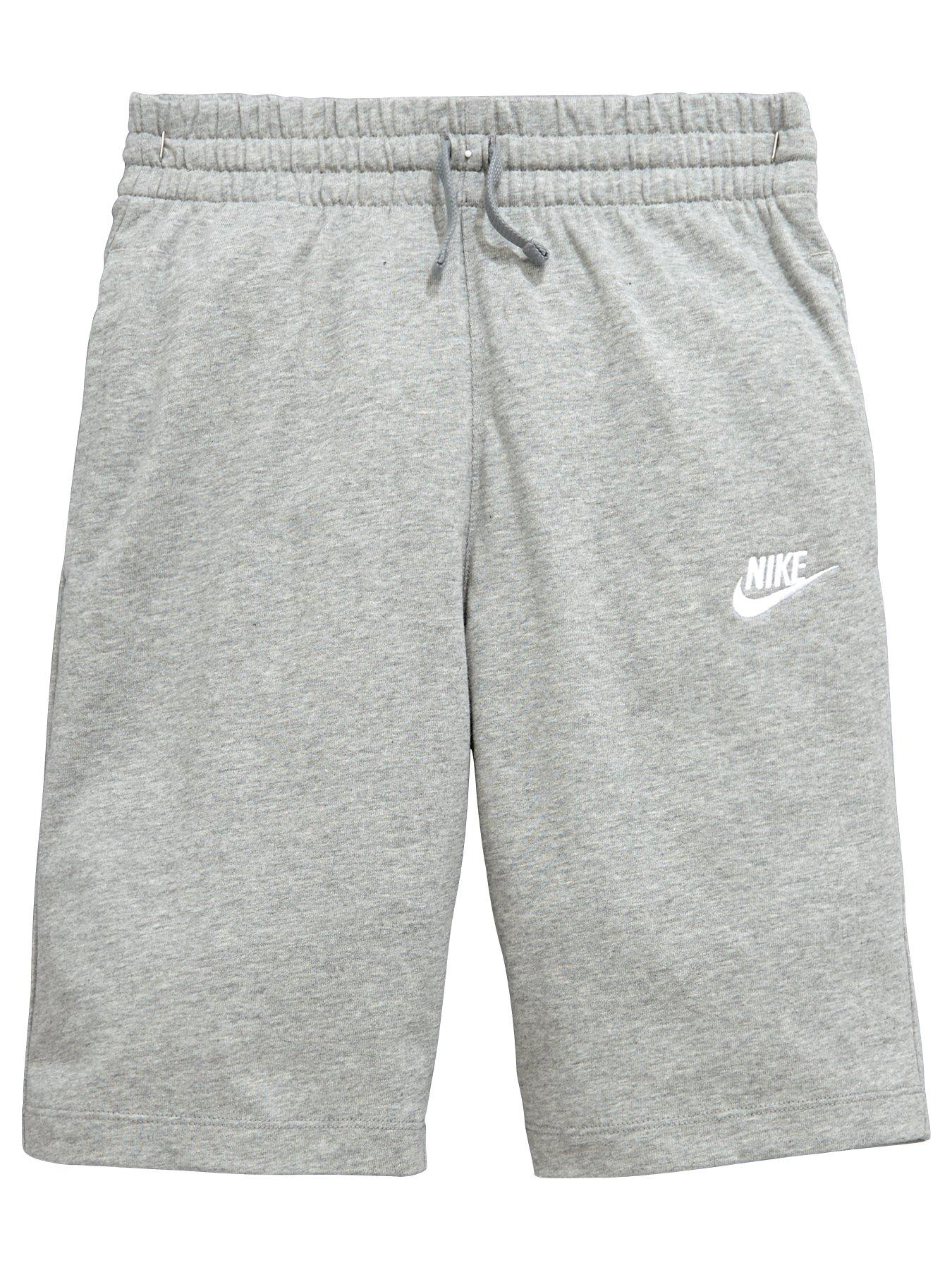 Nike Older Boys Jersey Shorts - Grey 