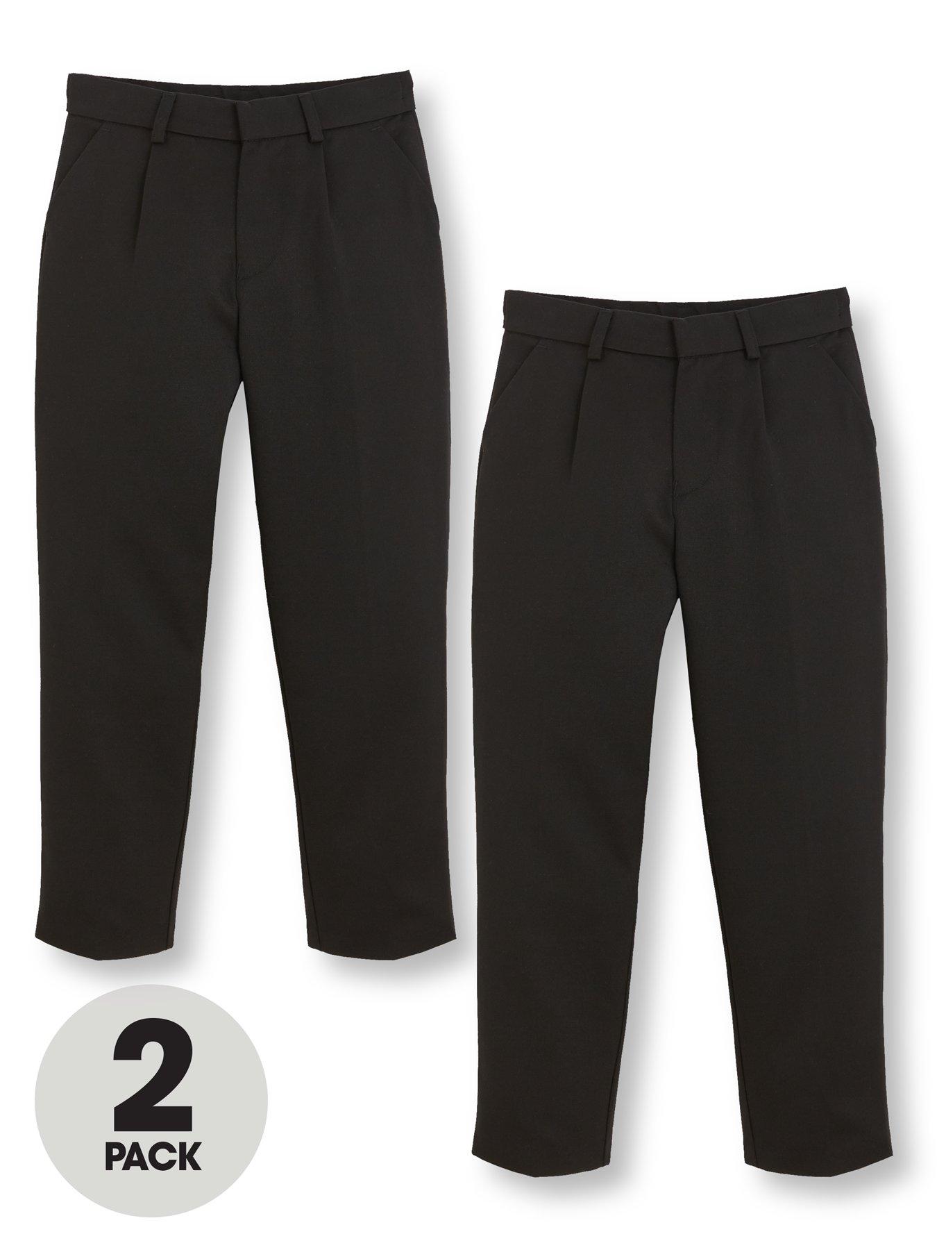 V By Very Boys 2 Pack Classic Woven School Trousers review