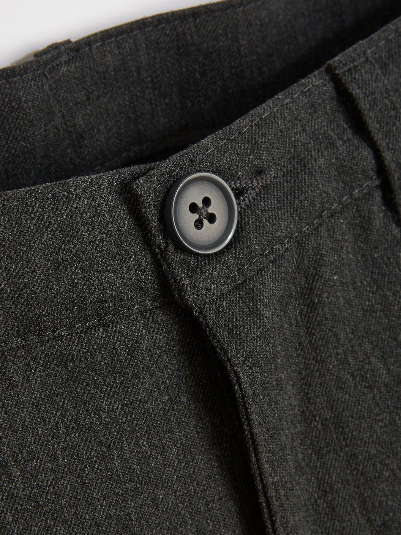 boys grey skinny school trousers