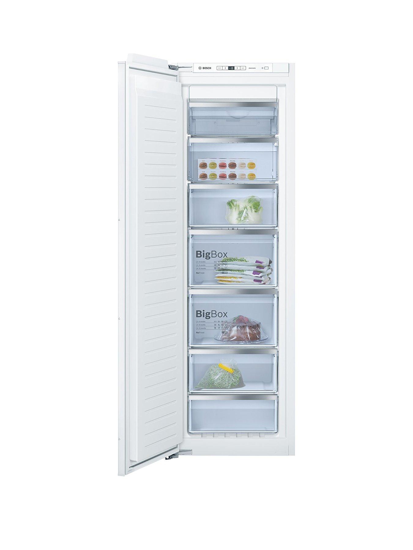 Bosch Serie 6 Gin81Ae30G 55Cm Integrated Frost Free Tall Freezer - White