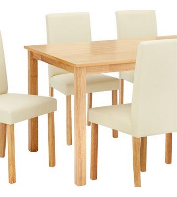 All Offers Cream Wood Dining Room, Davenport 150cm Dining Table And 4 Chairs