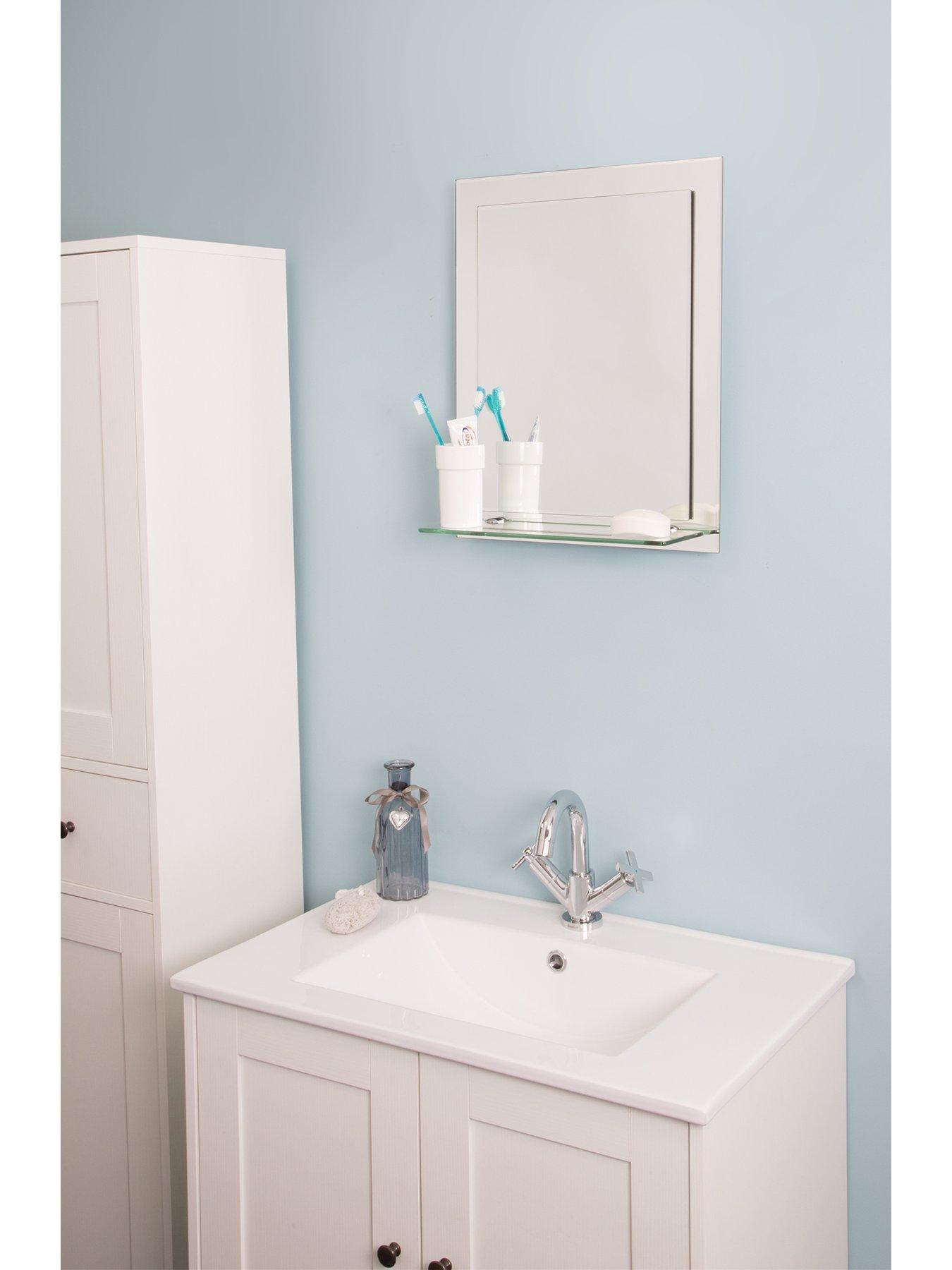 Image 2 of 3 of Croydex Rydal Double-Layer Bathroom Mirror with Shelf