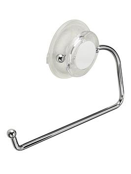 Product photograph of Croydex Press Lsquo N Rsquo Lock Toilet Roll Holder from very.co.uk
