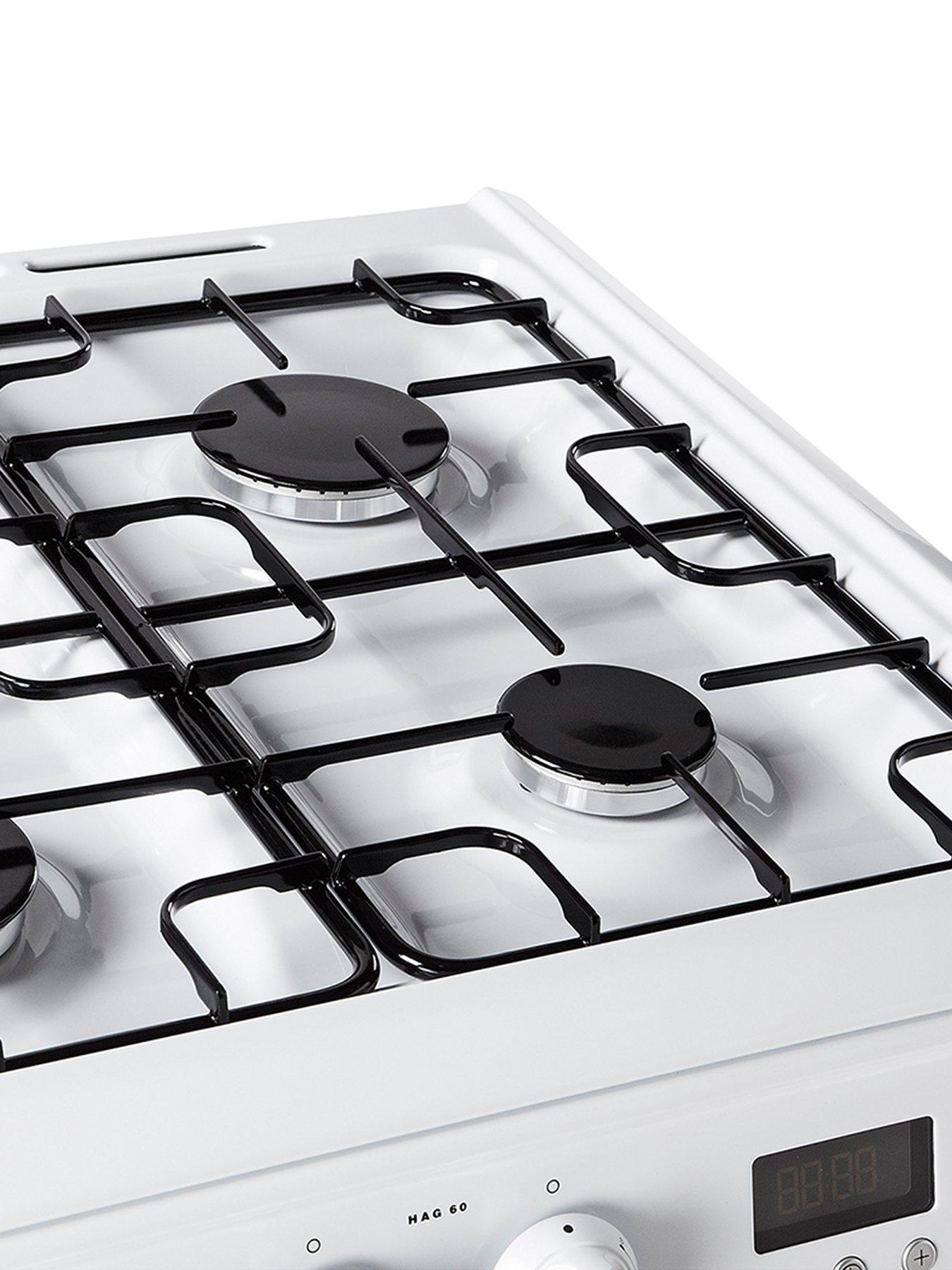 Hotpoint Newstyle HAG60P 60cm Double Oven Gas Cooker with FSD White