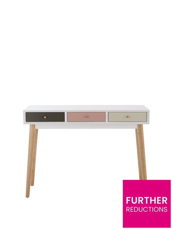 front image of orla-blush-console-table