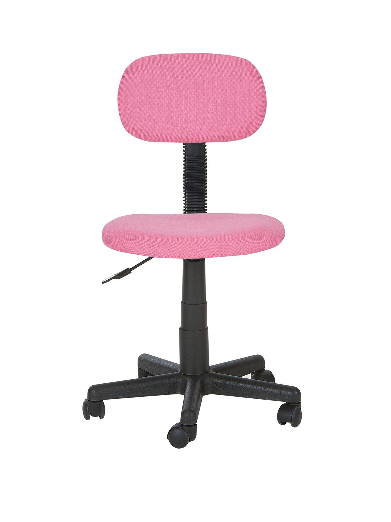 pink kids desk chair