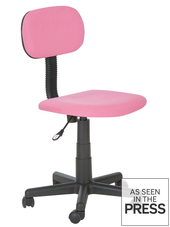 stillFront image of gas-lift-office-chair-pink