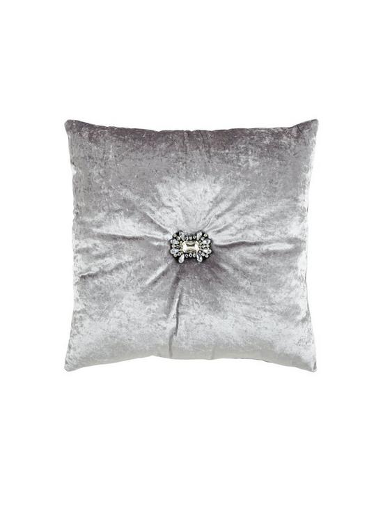front image of amelie-crushed-velvet-cushion