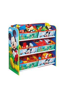 Product photograph of Mickey Mouse Kids Toy Storage Unit from very.co.uk