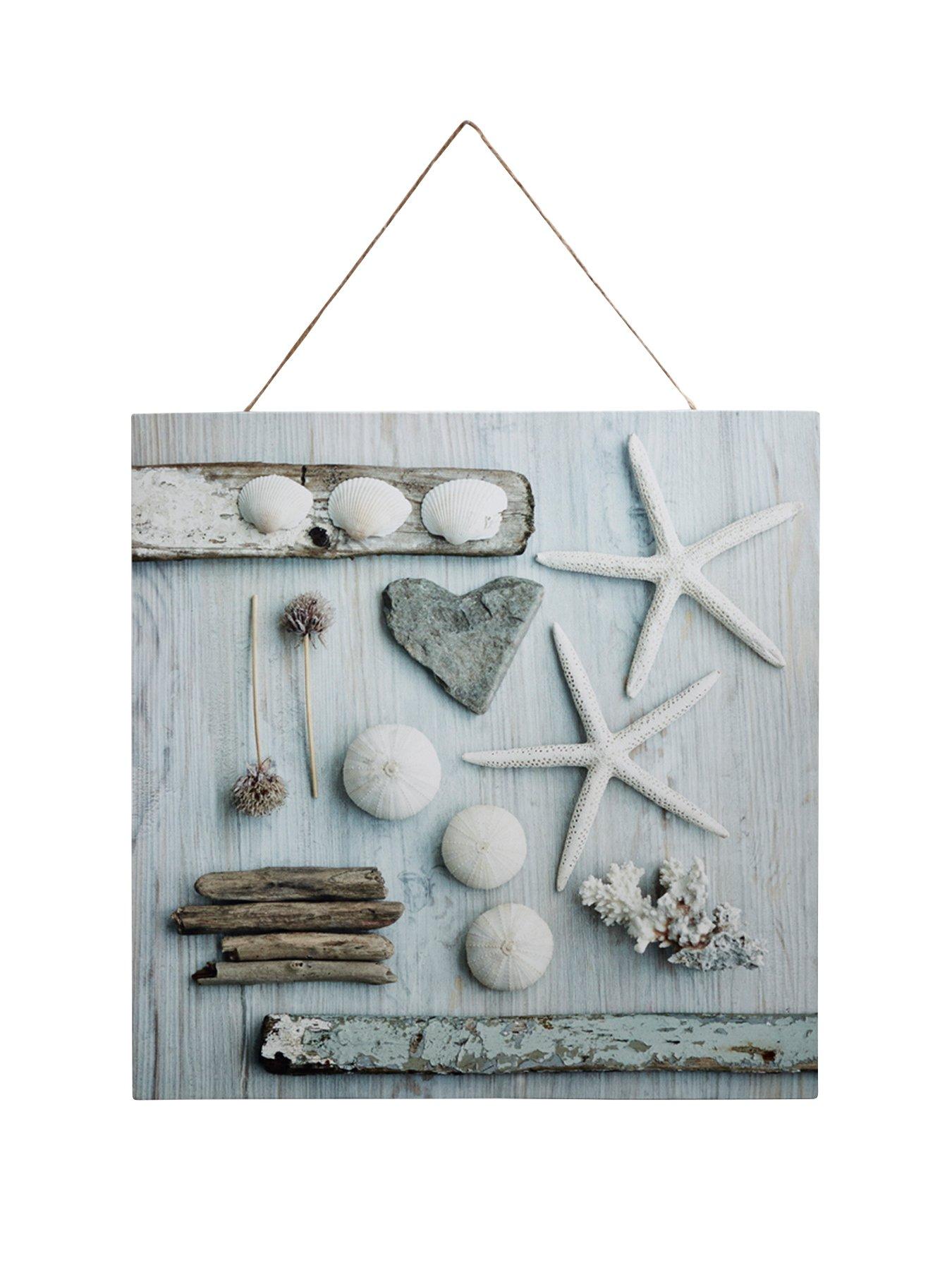 Arthouse Seaside Shells Canvas Wall Art With Rope review